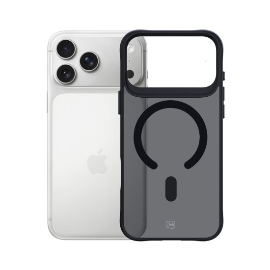 3mk Smoke MagCase for iPhone 17 Pro - Black Semi-Transparent