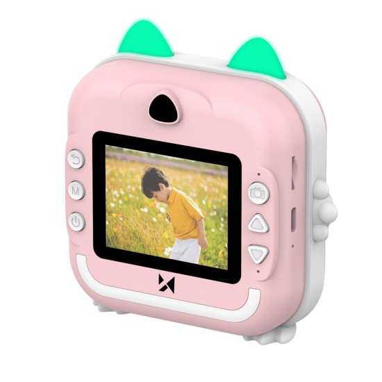 Wozinsky WDT-01 Thermal Printer Camera for Kids - Pink