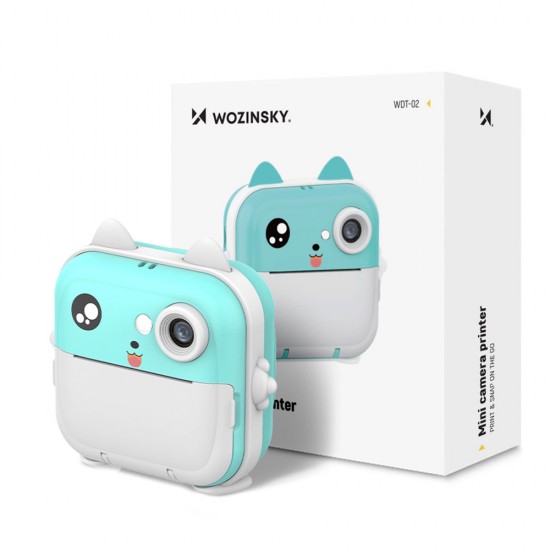 Wozinsky WDT-02 Thermal Printer Camera for Kids - Blue