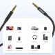 Dudao L12S AUX cable mini jack 3.5mm 1m 3-pole stereo - black