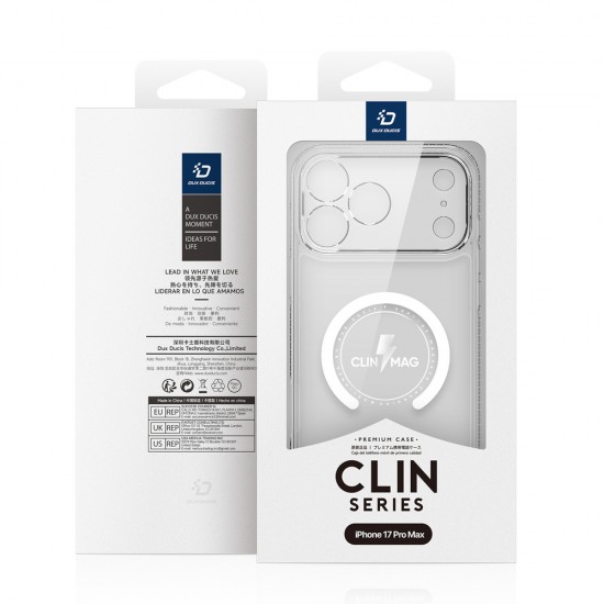Dux Ducis Clin Mag Case for iPhone 17 Pro Compatible with MagSafe - Transparent