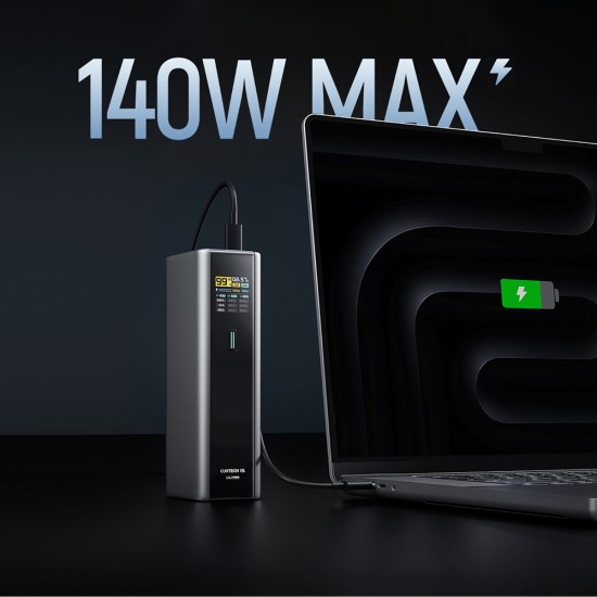 Powerbank Cuktech CKPB200UGLGR 210W 20000mAh 2 x USB-C 1 x USB-A - gray