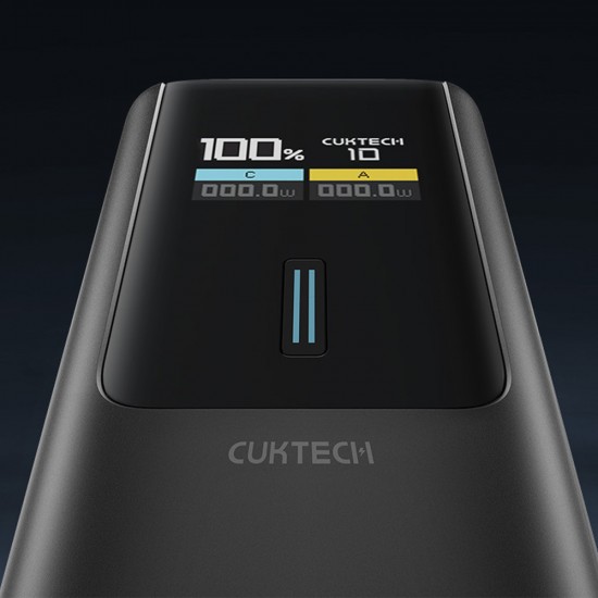 Powerbank Cuktech CKPB100PGLBL 150W 10000mAh USB-C USB-A - black