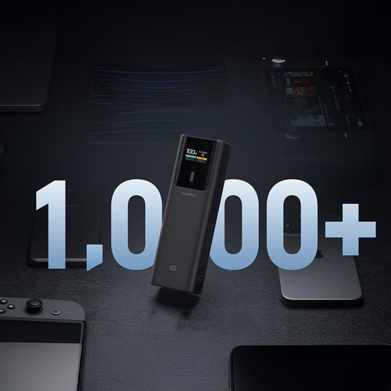 Powerbank Cuktech CKPB100PGLBL 150W 10000mAh USB-C USB-A - black