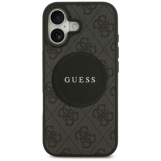 Guess 4G Circle Classic Logo MagSafe case for iPhone 17 - black