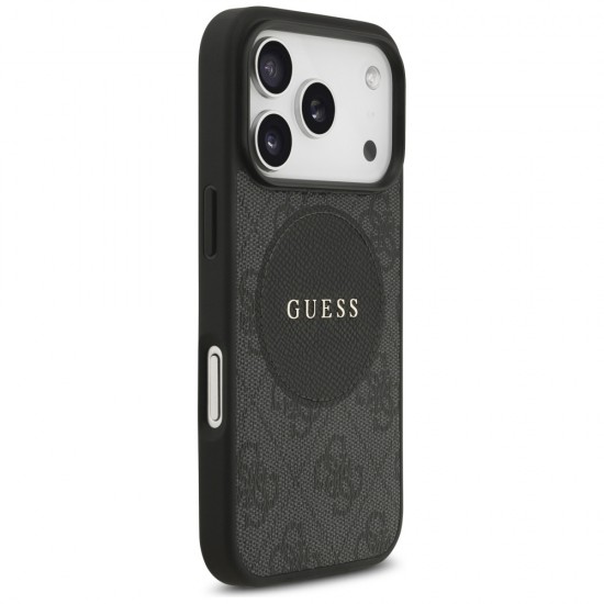 Guess 4G Circle Classic Logo MagSafe case for iPhone 17 Pro - black