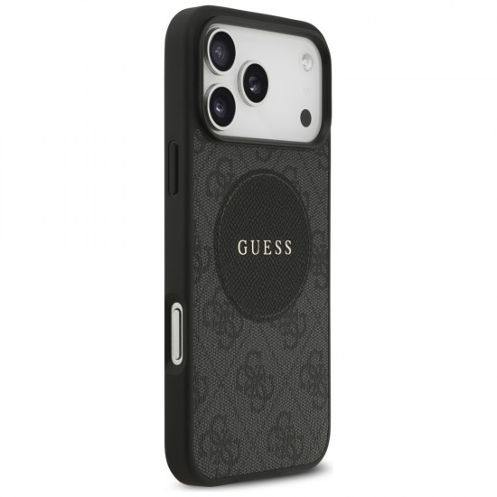 Guess 4G Circle Classic Logo MagSafe case for iPhone 17 Pro Max - black