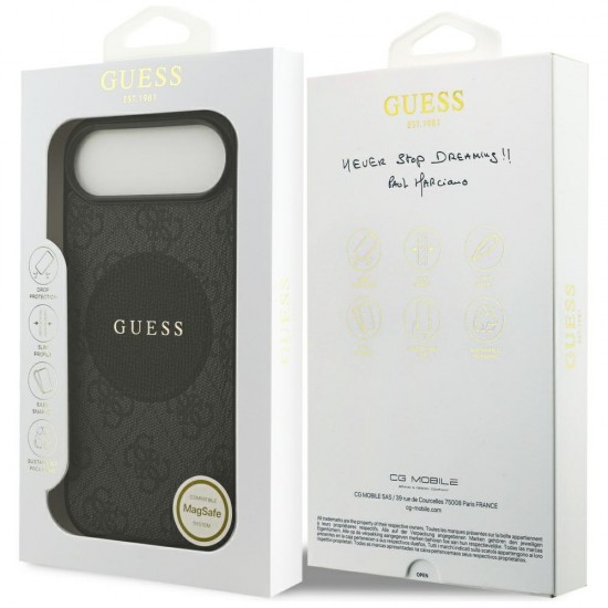 Guess 4G Circle Classic Logo MagSafe case for iPhone Air - black