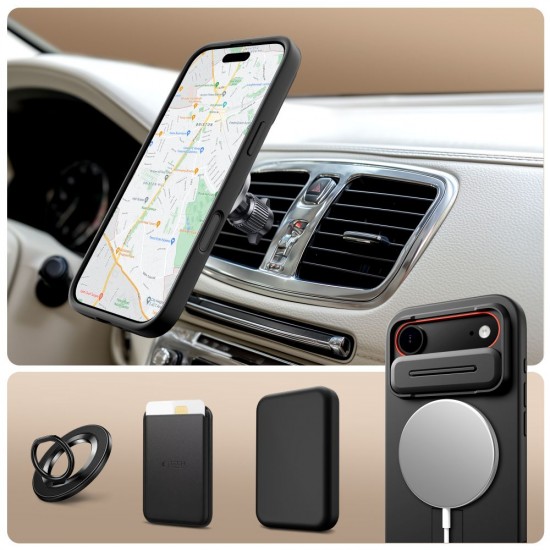 Tech-Protect Kevlar Aura MagSafe Case for iPhone Air - Black