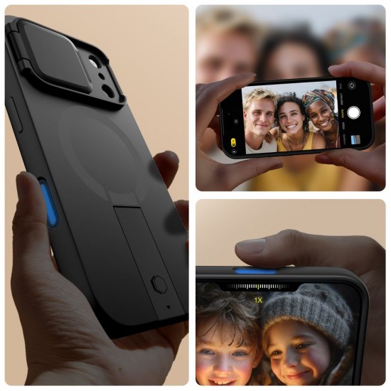 Tech-Protect Kevlar Aura MagSafe Case for iPhone 17 Pro Max - Black