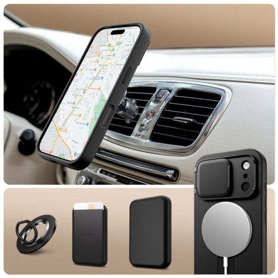 Tech-Protect Kevlar Aura MagSafe Case for iPhone 17 Pro Max - Black