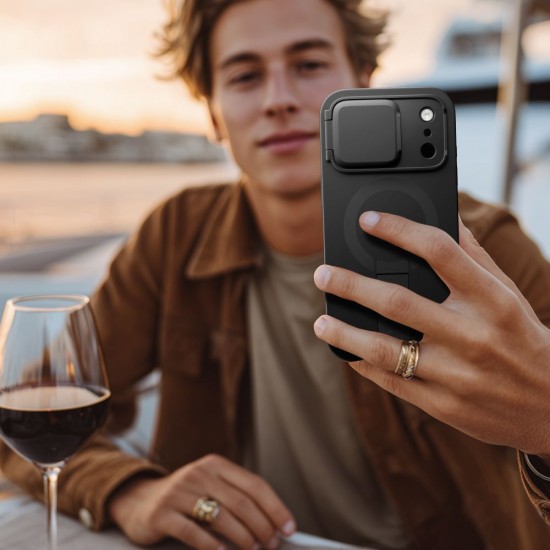 Tech-Protect Kevlar Aura MagSafe Case for iPhone 17 Pro Max - Black