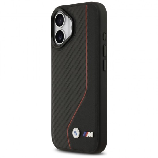 BMW M Carbon Line & Logo MagSafe Case for iPhone 17 - Red