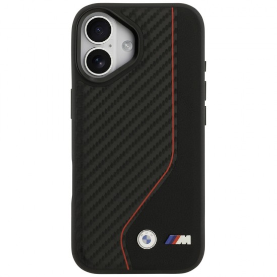BMW M Carbon Line & Logo MagSafe Case for iPhone 17 - Red