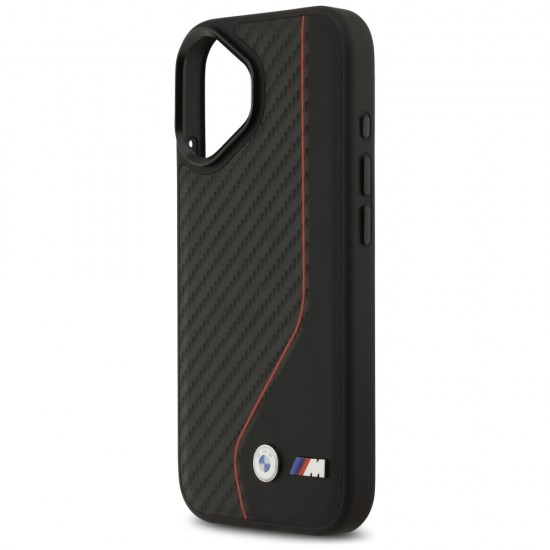 BMW M Carbon Line & Logo MagSafe Case for iPhone 17 - Red