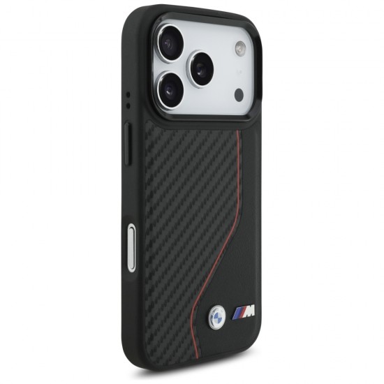 BMW M Carbon Line & Logo MagSafe Case for iPhone 17 Pro - Red