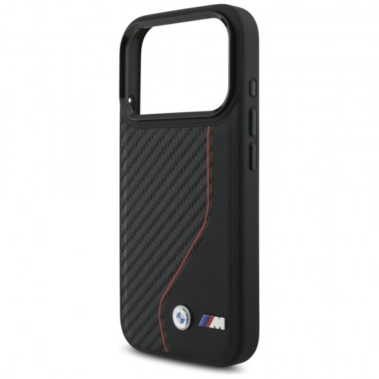 BMW M Carbon Line & Logo MagSafe Case for iPhone 17 Pro - Red