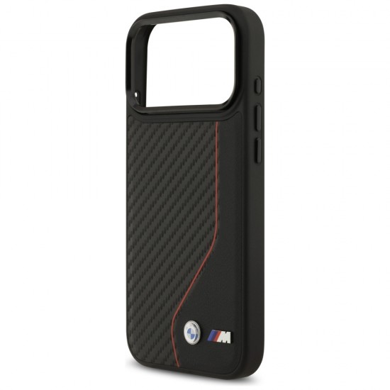 BMW M Carbon Line & Logo MagSafe Case for iPhone 17 Pro Max - Red