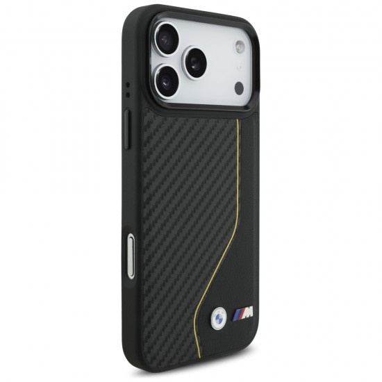 BMW M Carbon Line & Logo MagSafe Case for iPhone 17 Pro Max - Yellow