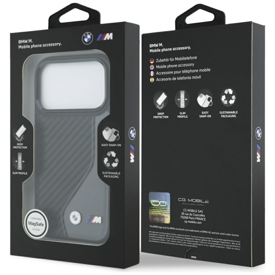 BMW M Carbon Logo MagSafe case for iPhone 17 Pro - graphite