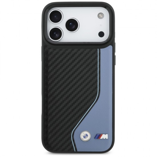 BMW M Carbon Logo MagSafe Case for iPhone 17 Pro Max - Blue