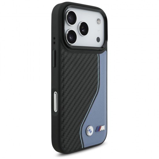 BMW M Carbon Logo MagSafe Case for iPhone 17 Pro - Blue