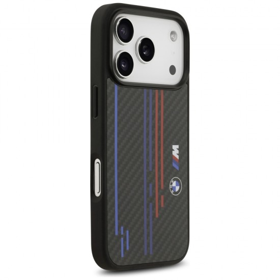 BMW M Kevlar Lines & Logo MagSafe Case for iPhone 17 Pro - Black