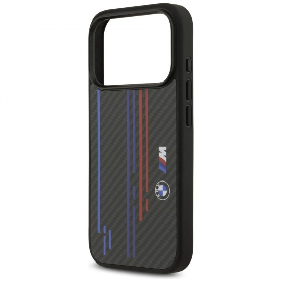 BMW M Kevlar Lines & Logo MagSafe Case for iPhone 17 Pro - Black