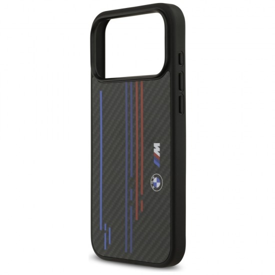 BMW M Kevlar Lines & Logo MagSafe Case for iPhone 17 Pro Max - Black
