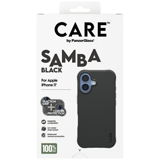 CARE by PanzerGlass Fashionable Samba MagSafe Case for iPhone 17 - Black