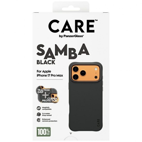CARE by PanzerGlass Fashionable Samba MagSafe Case for iPhone 17 Pro Max - Black