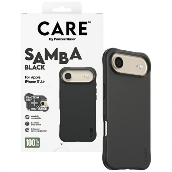 CARE by PanzerGlass Fashionable Samba MagSafe Case for iPhone Air - Black