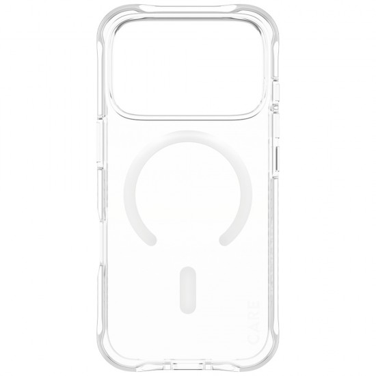 CARE by PanzerGlass Fashionable Samba Case w. White MagSafe for iPhone 17 Pro - Transparent