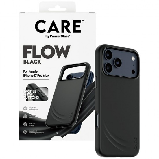 CARE by PanzerGlass Feature FLOW MagSafe Case for iPhone 17 Pro Max - Black