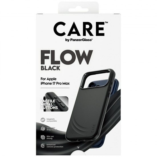 CARE by PanzerGlass Feature FLOW MagSafe Case for iPhone 17 Pro Max - Black