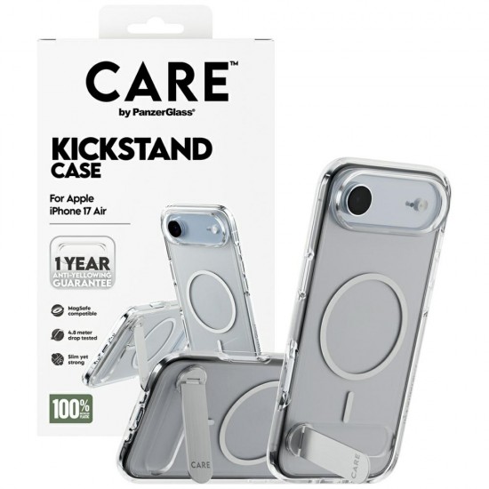 CARE by PanzerGlass Feature Case with Kickstand MagSafe for iPhone Air - Clear
