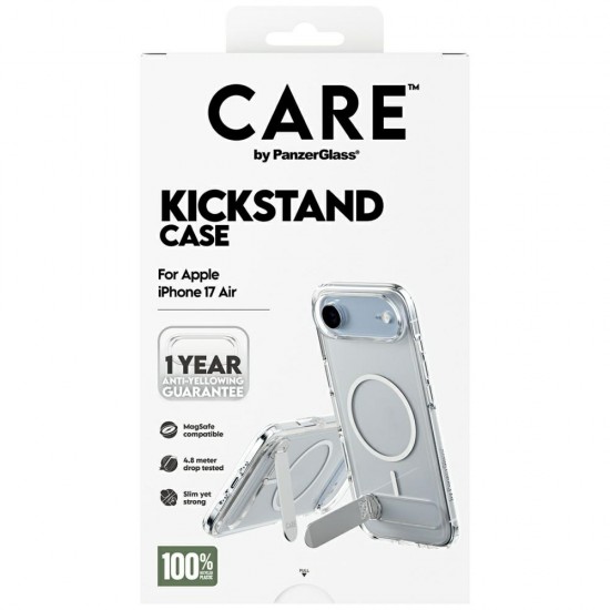 CARE by PanzerGlass Feature Case with Kickstand MagSafe for iPhone Air - Clear