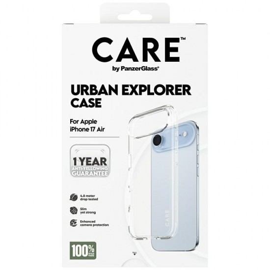 CARE by PanzerGlass Flagship Urban Explorer Case w. Clear Frame for iPhone Air - Transparent