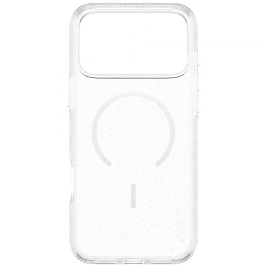 CARE by PanzerGlass Flagship Urban Explorer Case w. White MagSafe for iPhone 17 Pro Max - Clear Glitter