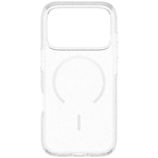 CARE by PanzerGlass Flagship Urban Explorer Case w. White MagSafe for iPhone 17 Pro - Clear Glitter
