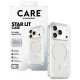 CARE by PanzerGlass Flagship Urban Explorer Case w. White MagSafe for iPhone 17 Pro - Clear Glitter