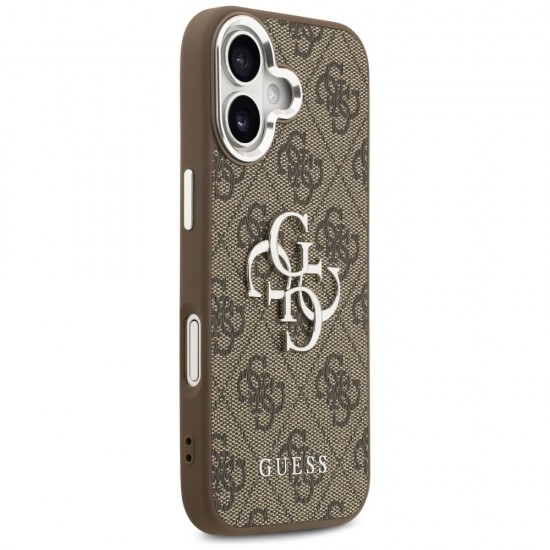 Guess 4G Big 4G Classic Logo case for iPhone 17 - brown and silver