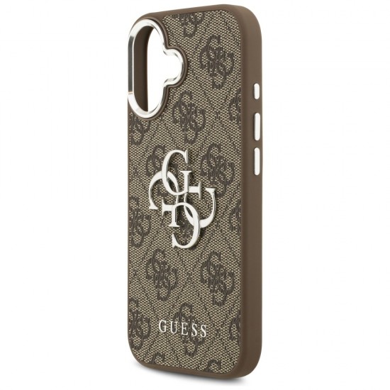 Guess 4G Big 4G Classic Logo case for iPhone 17 - brown and silver