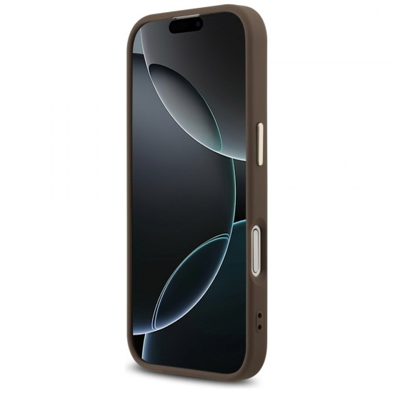 Guess 4G Big 4G Classic Logo Case for iPhone 17 - Brown and Gold