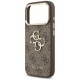 Guess 4G Big 4G Classic Logo Case for iPhone 17 Pro - Brown and Gold