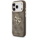 Guess 4G Big 4G Classic Logo Case for iPhone 17 Pro Max - Brown and Gold