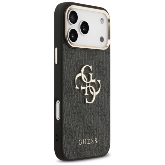 Guess 4G Big 4G Classic Logo Case for iPhone 17 Pro Max - Black and Gold