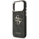 Guess 4G Big 4G Classic Logo Case for iPhone 17 Pro Max - Black and Gold