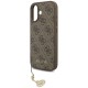 Guess 4G Charms Collection MagSafe case for iPhone 17 - brown