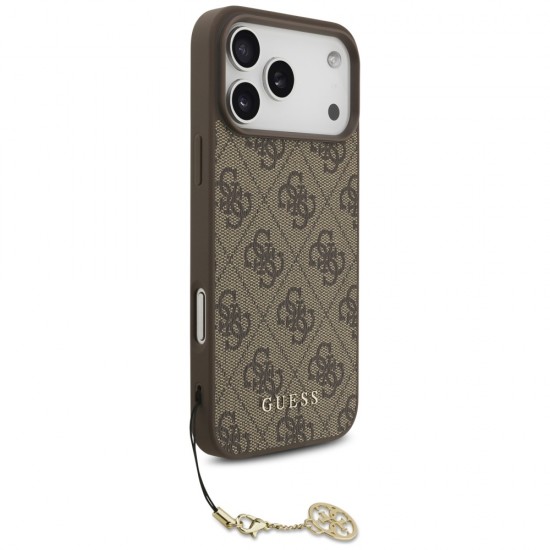 Guess 4G Charms Collection MagSafe case for iPhone 17 Pro Max - brown